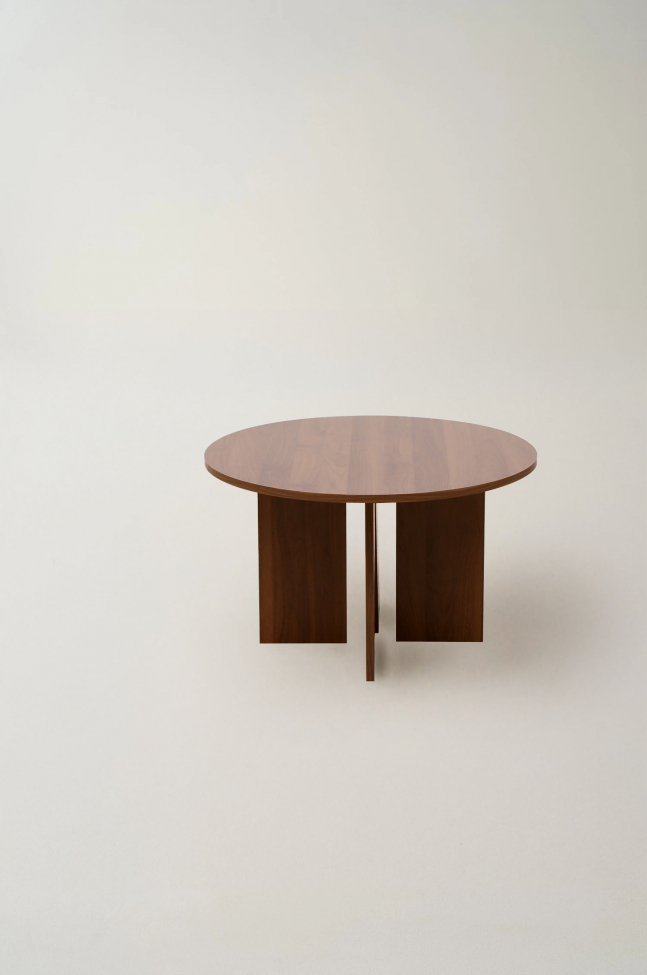 Kávézóasztal 'Créme' Kerek 75 cm - Dió