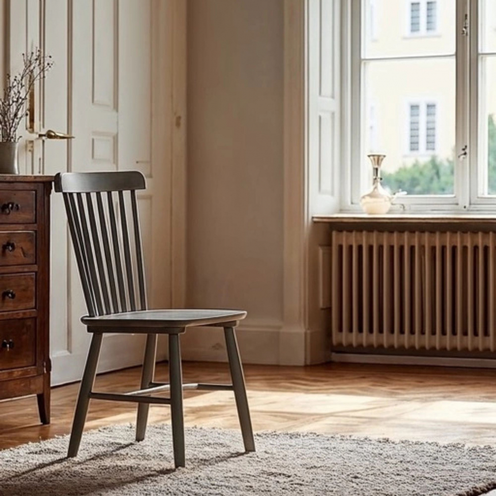 Pálcás szék 'Elsa' - Sötétszürke/Ezüstszürke