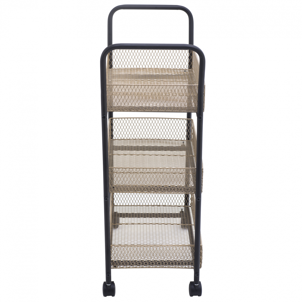 Konyhai kocsi 'Háló' - Fekete/Fa