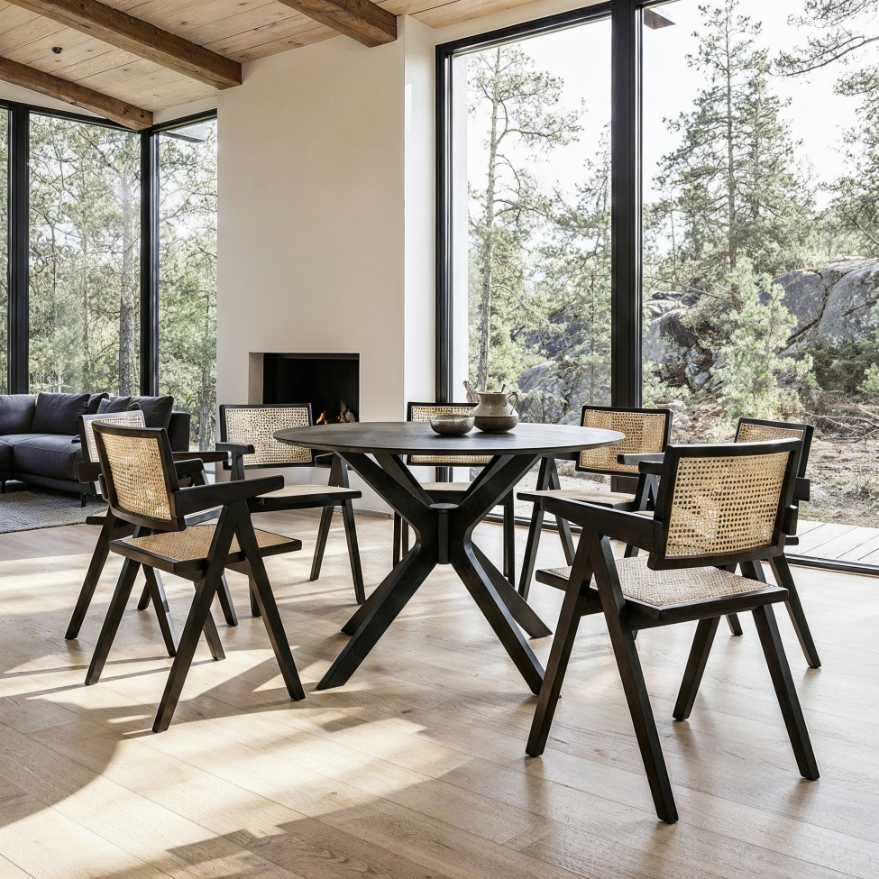 Rotting karosszék - Fekete