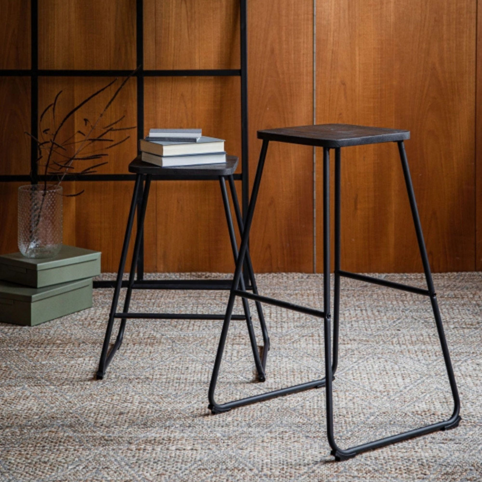 Borås puff - Barna/Fekete