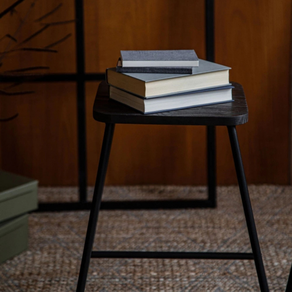 Borås puff - Barna/Fekete