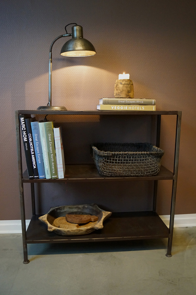 Oldalasztal/Polc 'Ipari' - Vas