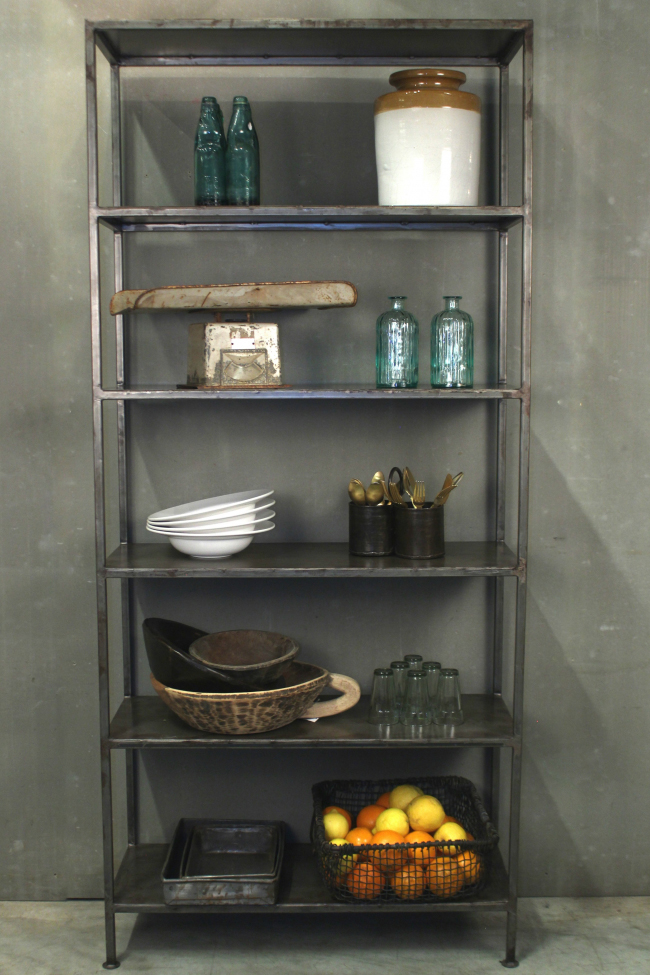 Könyvespolc 'Ipari' - Vas