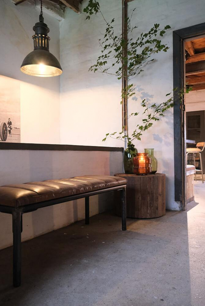 Pad 'Sean' - Bőr/Vas